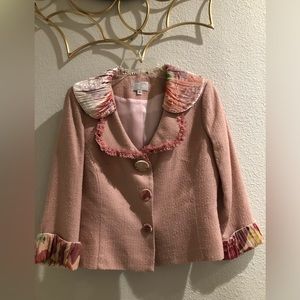 NWOT Alberto Makali pink jacket size 6